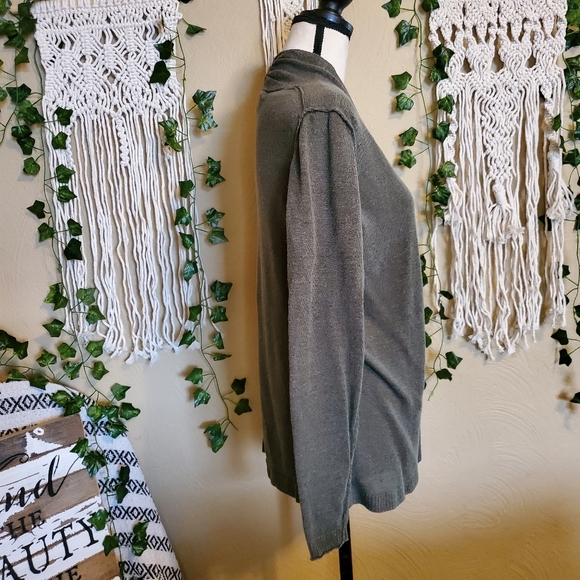 Banana Republic Large Olive Green Sweater Cardigan - Picture 6 of 16